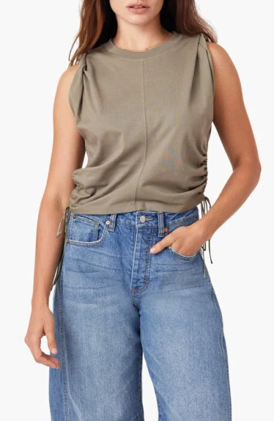 Habitual The Luna Cinched Cotton Top In Gray
