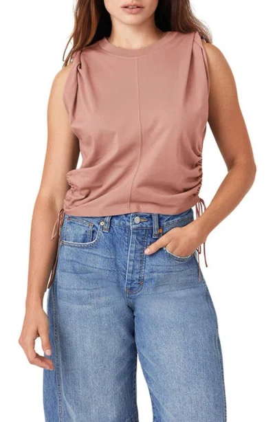 Habitual The Luna Cinched Cotton Top In Pink