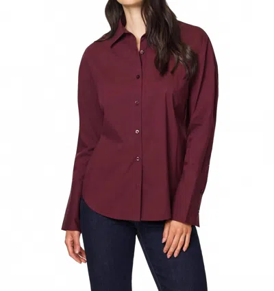 Habitual Tie Back Poplin Shirt In Port Royale In Multi
