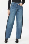 Habitual Two Tone Barrel Ankle Jeans In Blue