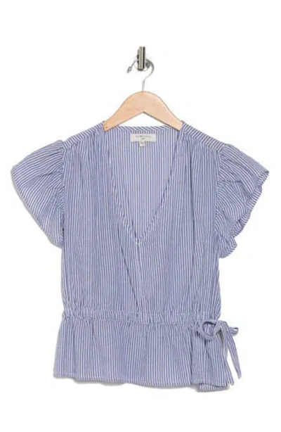 Habitual V-neck Flutter Sleeve Top