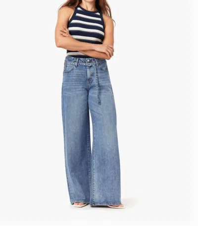 Habitual Women's Brynn Self Tie Wide Leg Jean In Mantra In Blue