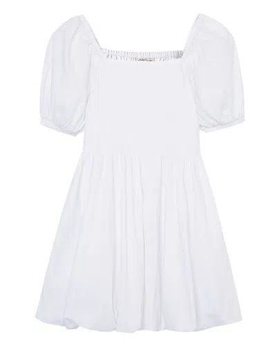 Habitual Woven Bubble Dress In White