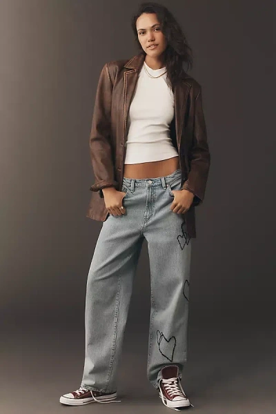 Habitual Wythe High-rise Relaxed Straight-leg Valentine Jeans In Blue