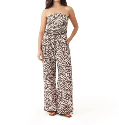 Habitual Pull On Wide Leg Pant In Modern Zebra In Multi