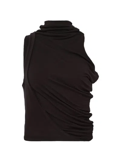 Hache Asymmetric Top In Black