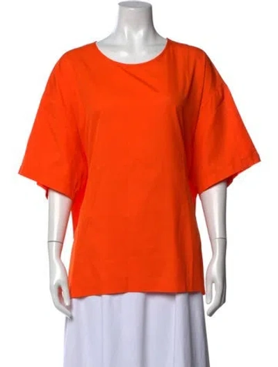 Pre-owned Hache Crew Neck Short Sleeve T-shirt In Orange