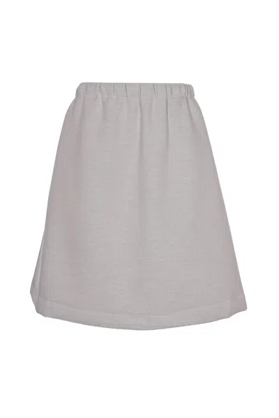 Hache Elastic Skirt In Gray