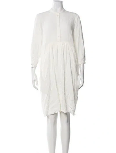 Pre-owned Hache Knee-length Dress In White