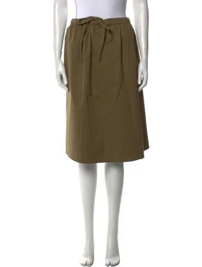 Pre-owned Hache Knee-length Skirt W/ Tags In Green