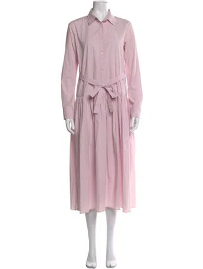 Pre-owned Hache Long Dress In Pink