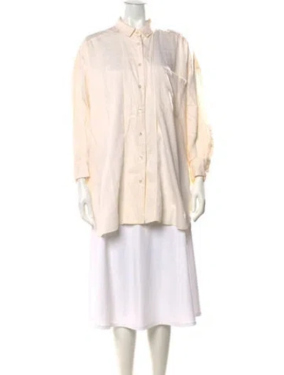 Pre-owned Hache Long Sleeve Blouse In Neutrals