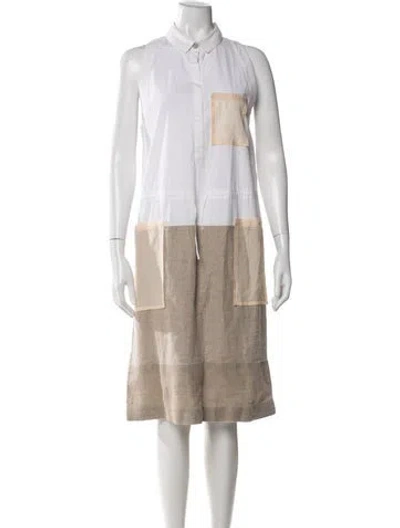 Pre-owned Hache Midi Length Dress In Neutrals