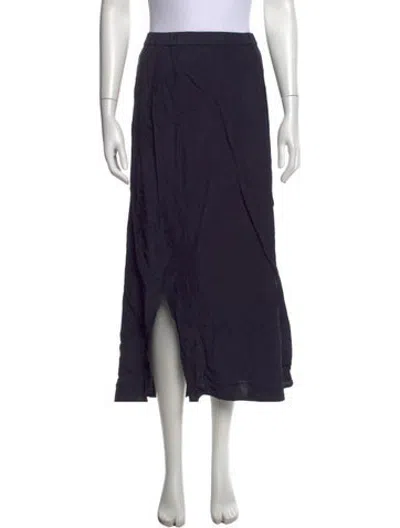 Pre-owned Hache Midi Length Skirt In Blue