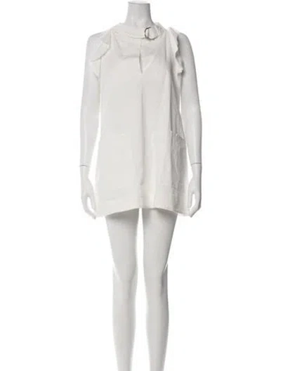 Pre-owned Hache Mini Dress In White