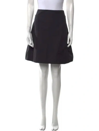 Pre-owned Hache Pleated Accents Mini Skirt In Black