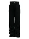 Hache Reverse Cotton Pants In Black