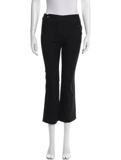 Pre-owned Hache Straight Leg Pants In Black