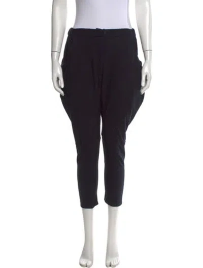 Pre-owned Hache Straight Leg Pants In Black