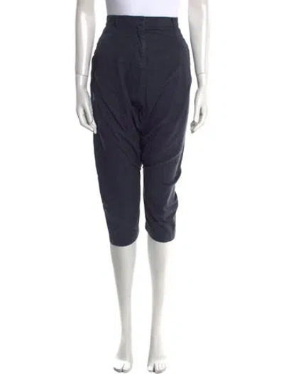 Pre-owned Hache Straight Leg Pants In Blue