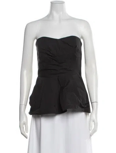 Pre-owned Hache Strapless Top In Black