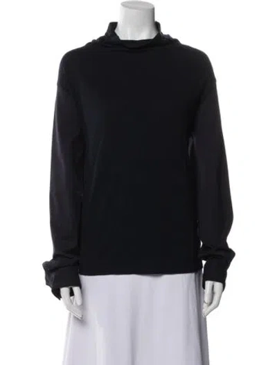 Pre-owned Hache Turtleneck Long Sleeve Sweatshirt In Blue
