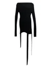 Hache Twine Mini Dress In Black