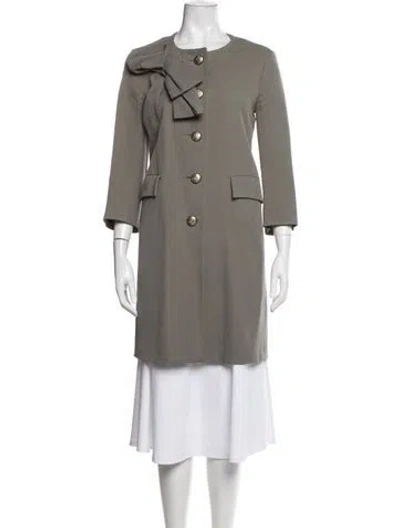 Pre-owned Hache Virgin Wool Coat In Green