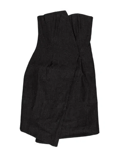 Pre-owned Hache Virgin Wool Mini Dress In Grey
