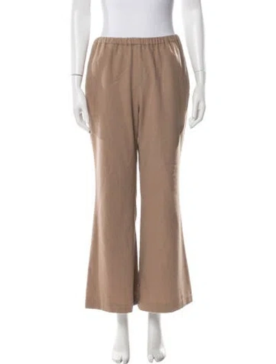 Pre-owned Hache Virgin Wool Sweatpants In Brown