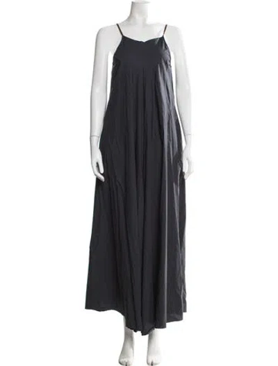 Pre-owned Hache V-neck Jumpsuit In Blue