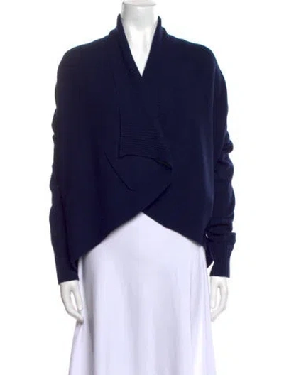 Pre-owned Hache V-neck Sweater In Blue