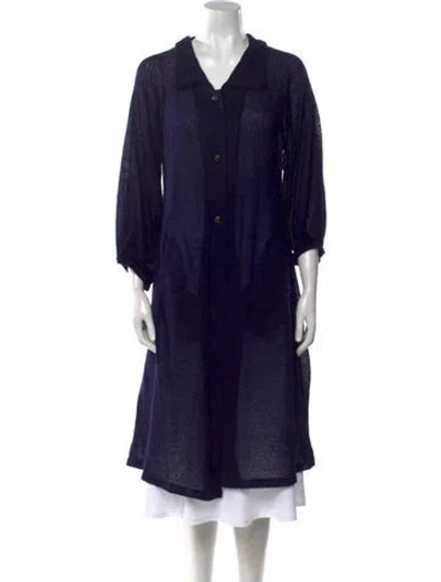 Pre-owned Hache V-neck Sweater W/ Tags In Blue