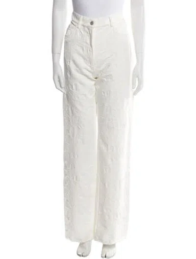 Pre-owned Hache Wide Leg Pants In White