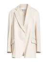 Hache Woman Blazer Ivory Size 8 Cotton In Neutral