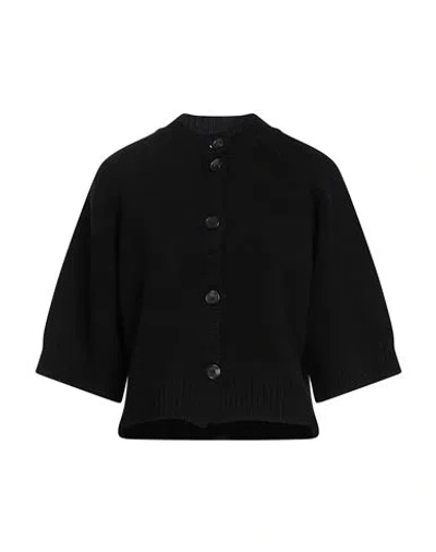 Hache Woman Cardigan Black Size 4 Wool, Cashmere