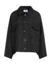 Hache Woman Jacket Black Size 4 Polyester, Cotton, Viscose In Black