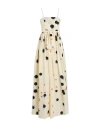 Hache Woman Maxi Dress Cream Size 6 Cotton In White