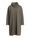 Hache Woman Mini Dress Military Green Size 8 Viscose, Polyamide, Elastane, Cotton, Polyester In Brown