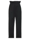 Hache Woman Pants Black Size 2 Polyester, Virgin Wool, Elastane
