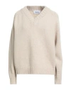 Hache Woman Sweater Beige Size 8 Wool, Cashmere In Neutral