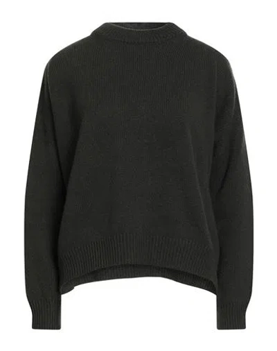 Hache Woman Sweater Dark Green Size 4 Wool, Cashmere In Black