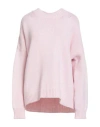Hache Woman Sweater Pink Size 8 Wool, Cashmere In Pink