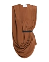 Hache Woman Top Brown Size 8 Acetate, Silk