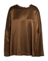 Hache Woman Top Military Green Size 4 Viscose In Brown