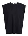 Hache Woman Top Navy Size 6 Virgin Wool In Black
