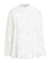 Hache Woman Top White Size 8 Viscose, Polyamide In White