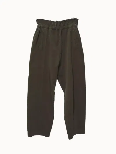 Hache Women's Pince Pants In Army In Green