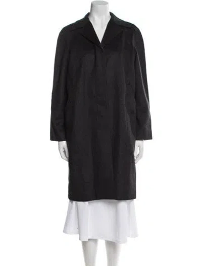 Pre-owned Hache Wool Coat In Black