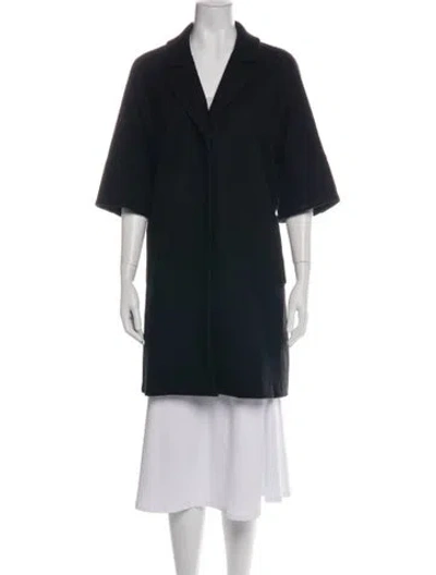 Pre-owned Hache Wool Coat In Black